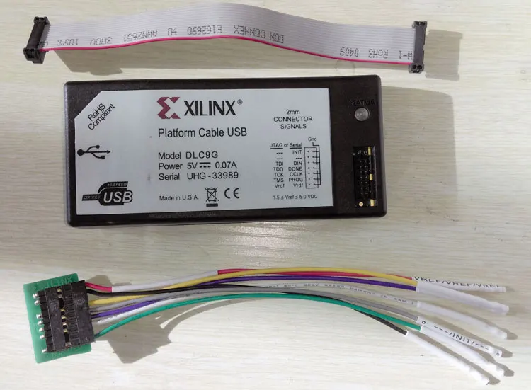 

Xilinx FPGA Downloader DLC9G Original HW-USB-I Burning USB Download Line JTAG Simulator