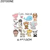 ZOTOONE Cute Bear Animals Patches Iron-on Transfers for T-Shirt Children Gift DIY Clothes Stickers Lovely Dolphin Appliques G ► Photo 3/6
