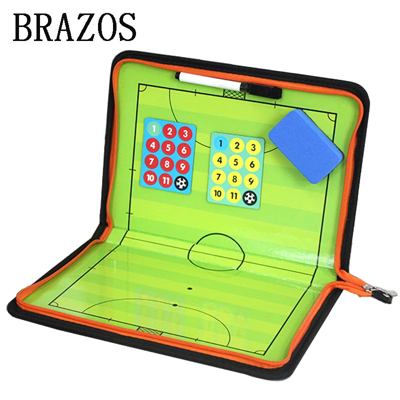 Zipper Futsal Magnetic Tactic Board Football Tactical Board Soccer Futsal Ball Game Portable Football Coach Voetbal Training