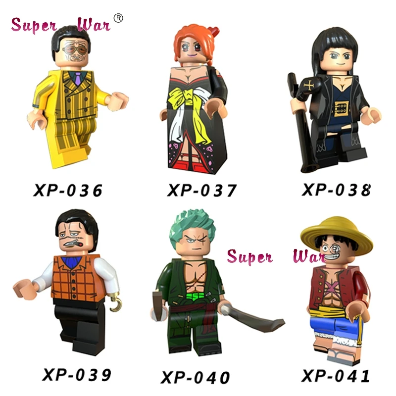 

Single Super Hero Building Blocks ONE PIECE Luffy Roronoa Zoro Nami Usopp Sanji Sailor Moon Dragon Ball toys for children
