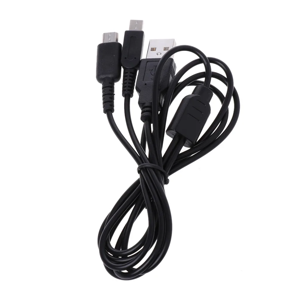 2-в-1 USB Мощность зарядный кабель y-распределитель шнура Для nintendo 3DS NDSI DS Lite