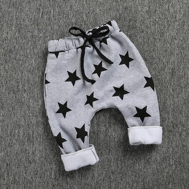 DK171 весенне-осенние штаны для мальчиков, принт со звездами, леггинсы для девочек, детские штаны для малышей, Хлопковые Штаны, одежда для мальчиков