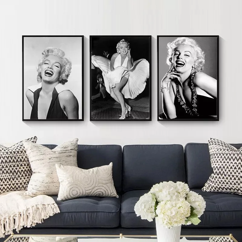 

Hollywood Star Marilyn Monroe Wall Art Canvas Painting Posters And Prints Nordic Poster Wall Pictures For Living Room Unframed