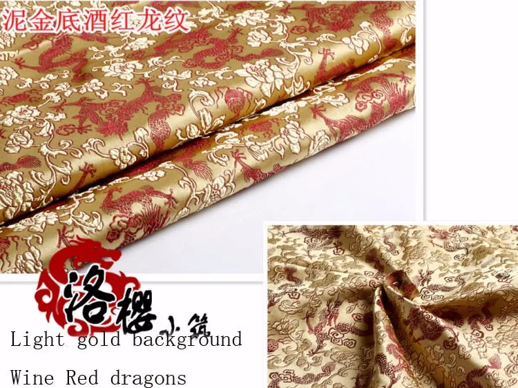 Китайский древний костюм Хана одежда в стиле кимоно COS детский атласный дамасский жаккард парча ткань Дракон вен