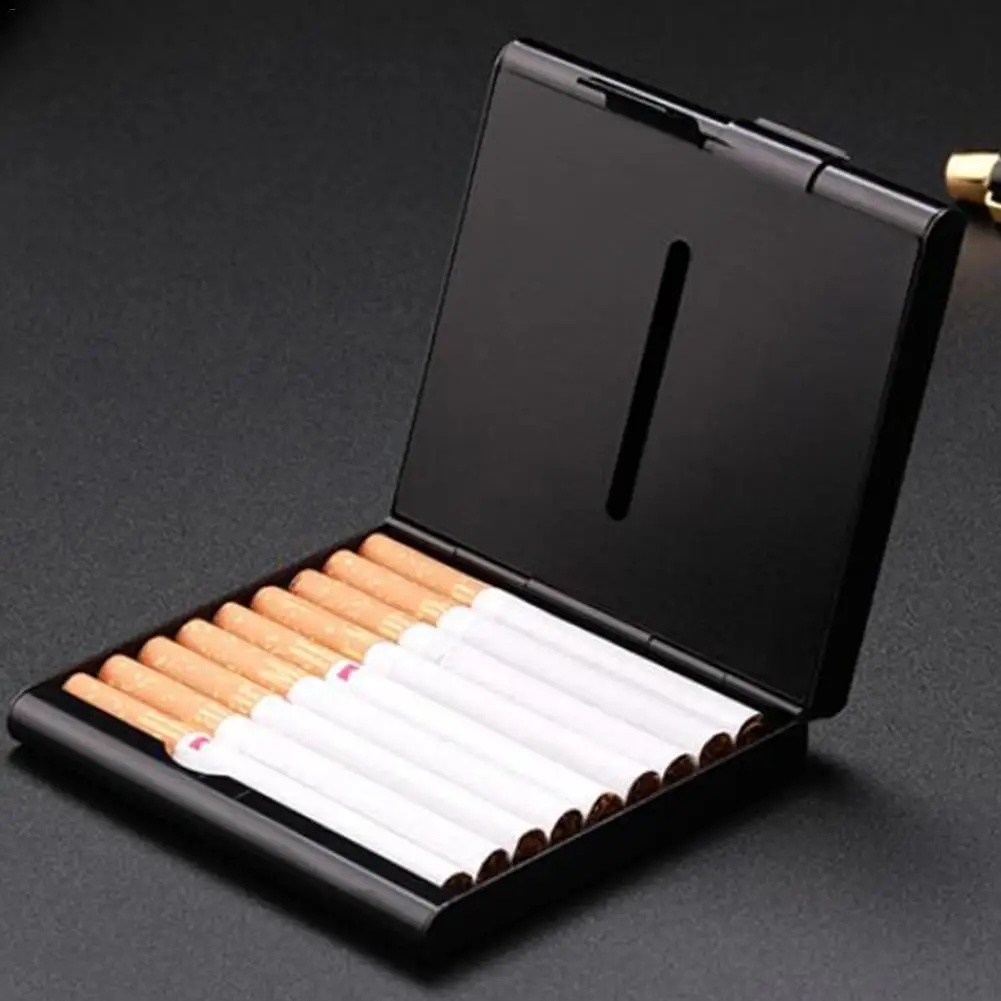 Чехол для сигарет из алюминиевого сплава, 20 шт., двухслойная Подарочная коробка для сигарет, деловой мужской чехол для сигар, контейнер, гаджет, инструменты для дыма