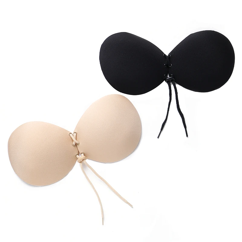 

Women Self Adhesive Strapless Bandage bras Stick Gel Silicone Push Up Invisible Bra crop top women bra soutien gorge