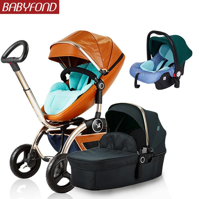 $US $441.00  KUDDY 3 in 1 stroller high landscape baby stroller two-way four-wheel reclining folding stroller