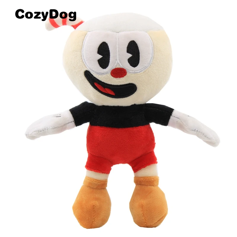 23 см Горячая продажа Cuphead плюшевые игрушки куклы игра мягкие для детей красного цвета|Персонажи