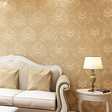 ZXqz 38 10 metros Beige Vintage de moda mural con diseño floral papel pintado revestimientos de paredes de PVC para dormitorio pasillo mejora de la pared