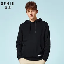 SEMIR толстовки мужские новые осенние модные однотонные толстовки с капюшоном для мужчин повседневные теплые флисовые толстовки спортивный костюм брендовая одежда