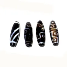 Агат черный/белый дзи зеркальный жемчуг Тибетский 1/9/12/13 глаза мужских и женских украшений собственными руками Сделай Сам