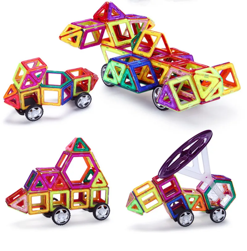 72 шт. Magformers магнитные 3D DIY Развивающие игрушки Магнитный создатель модель