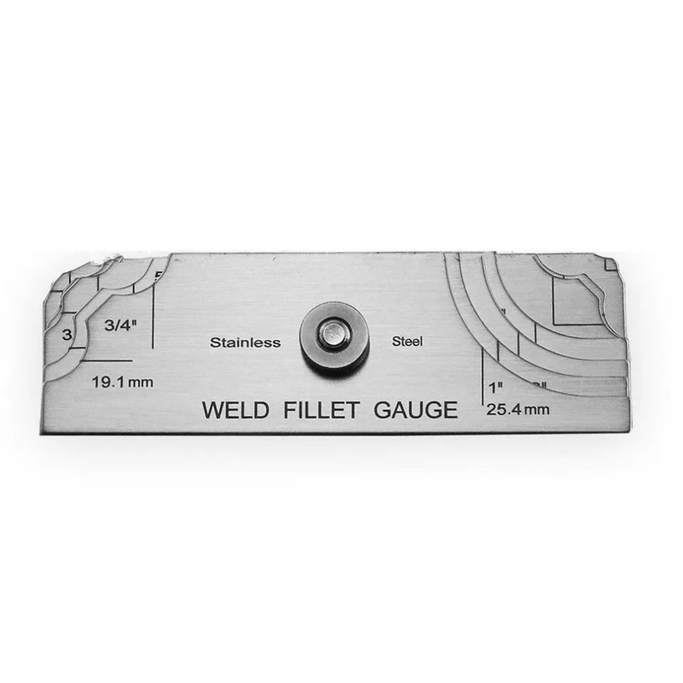 Perfect for checking Leg Length and Throat Thickness for Professional Welders Fillet Welding Inspection Gauge 7Pcs Fillet Weld Gauge Gage Set Stainless Steel Test Ulnar Metric /& Inch