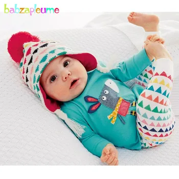 

2PCS/3-18Months/Spring Autumn Newborn Baby Suits Boys Girls Clothing Sets Cute Cotton T-shirt+Stripe Pants Infant Clothes BC1170