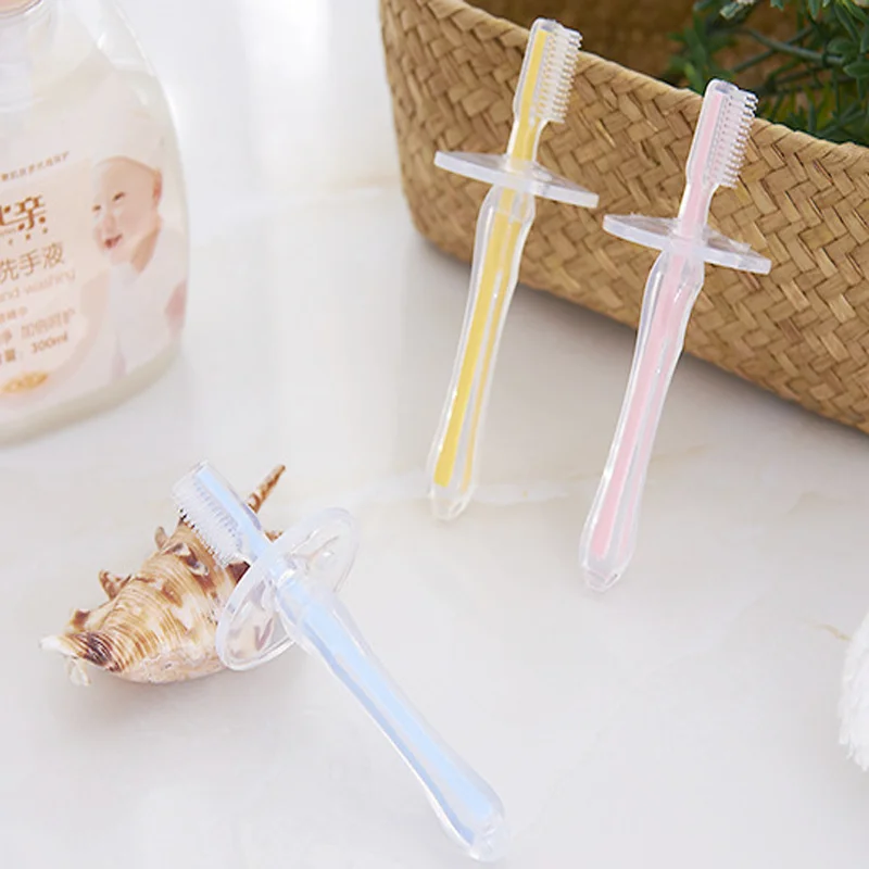 1PC Safety Baby Toothbrush Simple Soft Silicone Toothbrushs Dental Oral