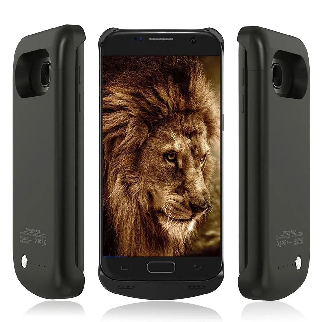 

5200mAh Ultra Slim Portable Rechargeable Extended Backup Battery Charger Case for Samsung Galaxy S7 edge Wireless Charging