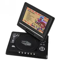 7,8 дюймовый портативный dvd-плеер поворотный экран перезаряжаемый ТВ автомобильное зарядное устройство геймпад 100-240 В вращается на 270 градусов