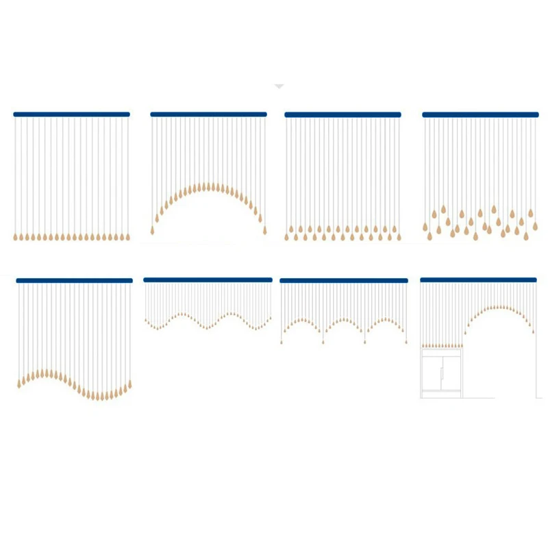 1 м Хрустальные стеклянные занавески из бисера для гостиной канал задний план DIY дома Rideaux Свадебные украшения Cortinas Dormitorio
