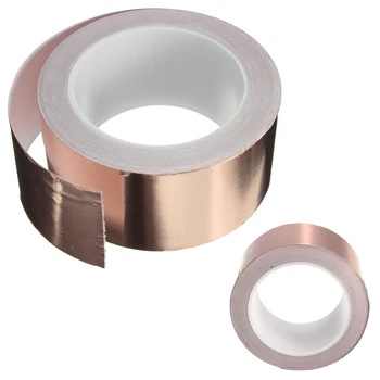 

Copper Foil Tape - (50mm x 20m) - EMI Shielding Conductive Adhesive for Stained Glass,Paper Circuits,Electrical Repairs