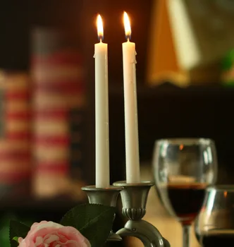 

10pcs Common Household candles red white candle for candlelight dinner Valentine Dining Table Wedding Decoration