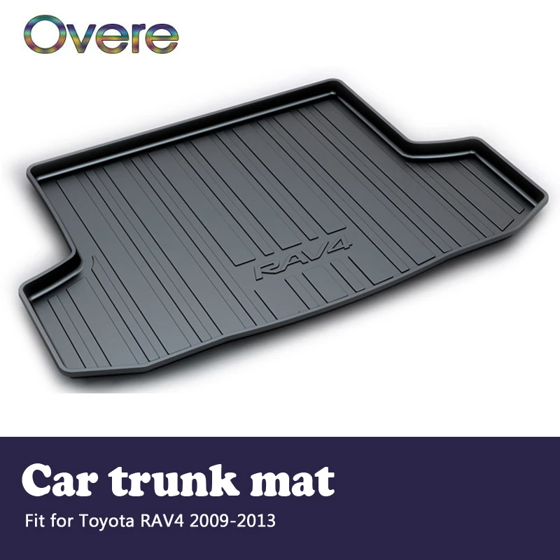 

Overe 1Set Car Cargo rear trunk mat For Toyota RAV4 2009 2010 2011 2012 2013 Boot Liner Waterproof Anti-slip mat Accessories