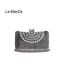 La MaxZa роскошная дизайнерская ручка клатч для вечерние сумка для банкета Лидер продаж Женская сумка-клатч кристалл день клатч Вечерние
