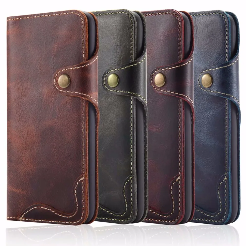 

Luxury Genuine Cow Leather Case for iPhone 6 6S 7 8 plus X 10 XS Max XR 11 Pro Max 2019 Case Flip Phone Cover Wallet Strap Bag
