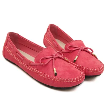 

Nice Tideway The Bowknot College Wind Shoes Single Shoes Peas Shoes Large Size Woman Loafers Lady Flats Female Driving Shoes