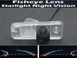Для hyundai IX45 2013 2014 Santa Fe 1080 P рыбий глаз траектории Парковка заднего вида Камера резервного копирования Камера Беспроводной монитор