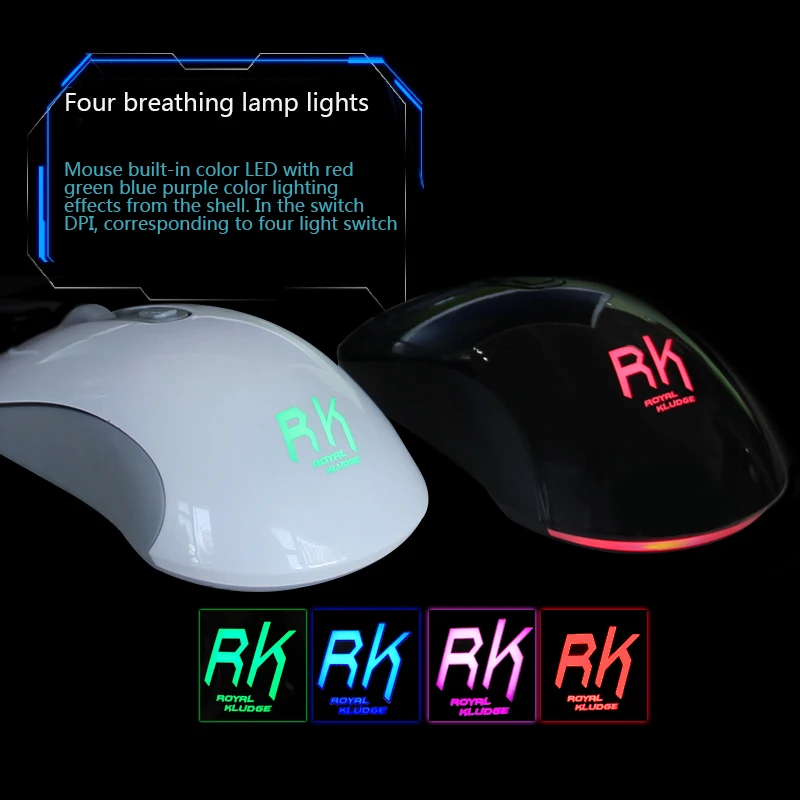 RK M150 Mechanical Design Gaming Illuminated Mouse USB Wired 3500 DPI Mice | Компьютеры и офис