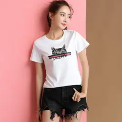 BOBOKATEER плюс размер белая футболка летние топы женские 2019 camiseta mujer modis Футболка женская футболка Корейская футболка femme haut