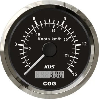 

KUS High quality 85mm GPS speedometer 0-15knots with mating antenna 12V 24V with backlight