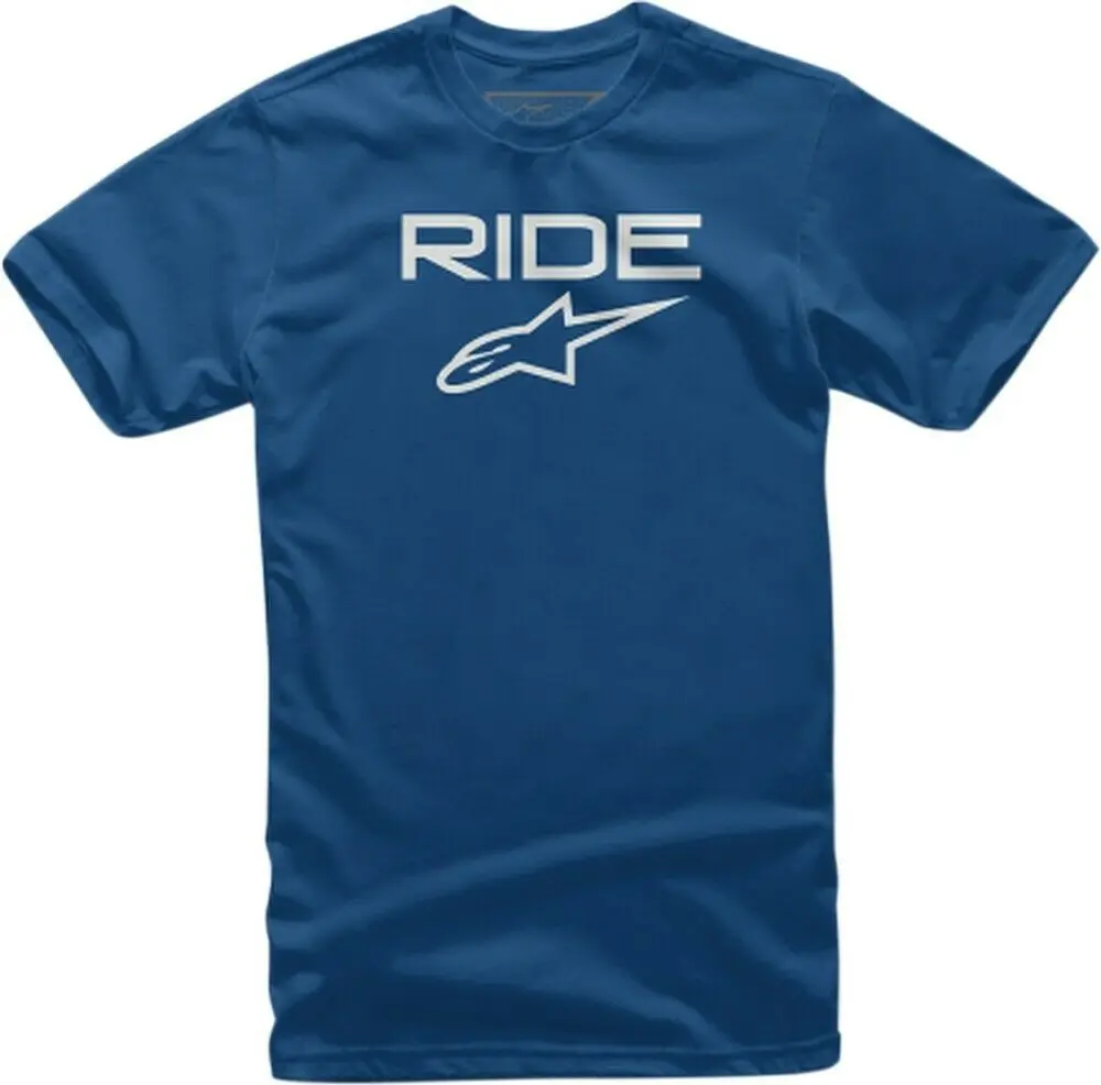 Alpine Star Ride 2.0 Mens Short Sleeve T-Shirt Blue/White