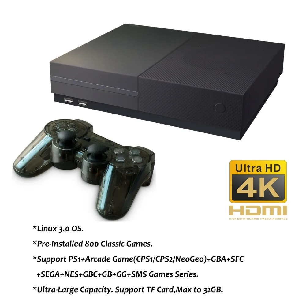 64 битная игровая консоль Ultra HD 4K встроенные 800 классических игр HDMI AV семейный ТВ FPS