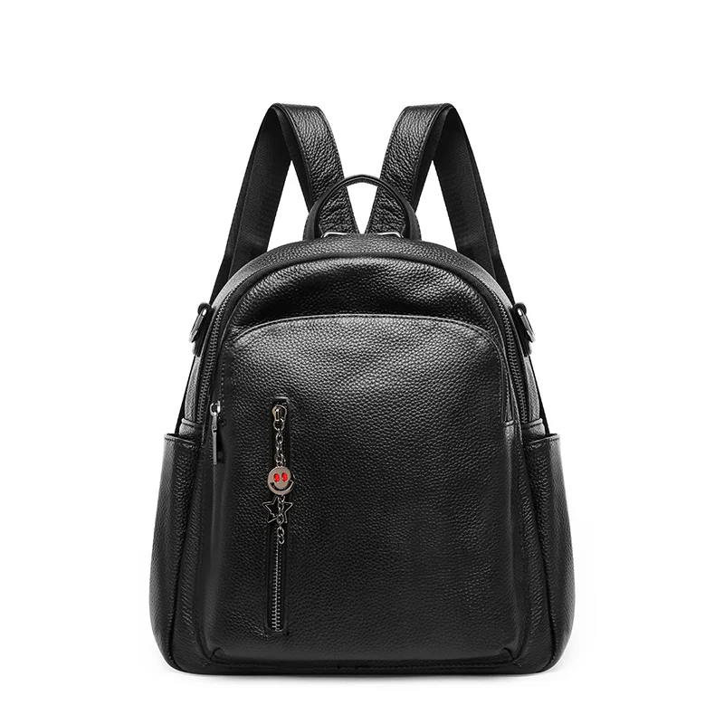 

Nesitu Black First Layer Real Skin Genuine Leather Cute Women Backpacks For Girls Travel Bags Woman Shoulder Bag M0979