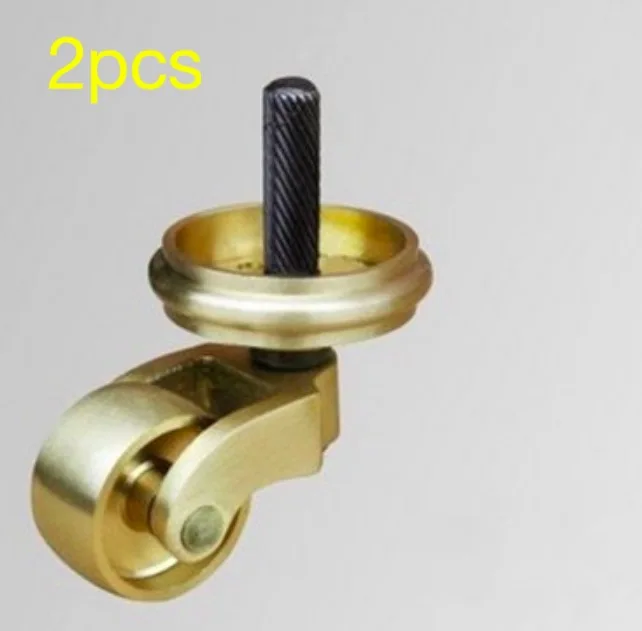 2PCS/LOT Copper Furniture Casters Mute pulley Wheel diameter25mmin