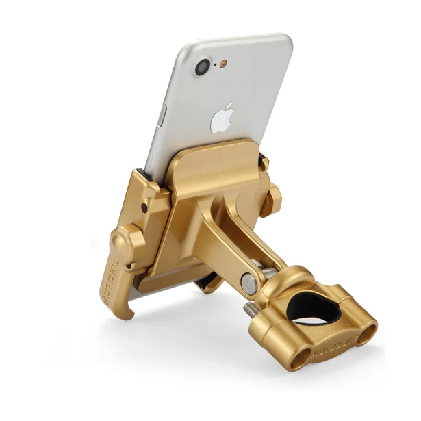 Aluminum Alloy Motorcycle Motorbike Handlebar Phone Holder Universal Rearview Mirror Bike Bicycle Holder Soporte Celular Moto flexible mobile holder Holders & Stands