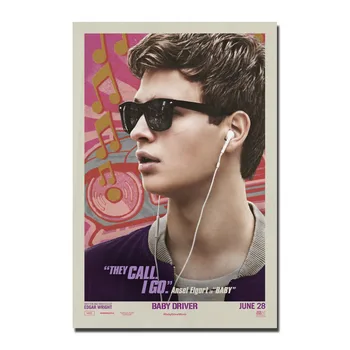 

Baby Driver Classic Movie Silk Posters and Prints Wall Art Painting 12x18 16x24 inches Decoration Pictures for Living Room 001