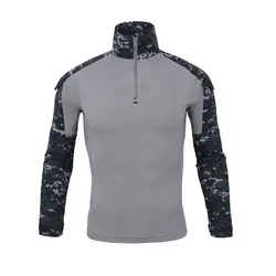 Тактический в стиле армии США Военная униформа для страйкбола Военная Маскировочная проверенная рубашка быстрая штурмовая рубашка с