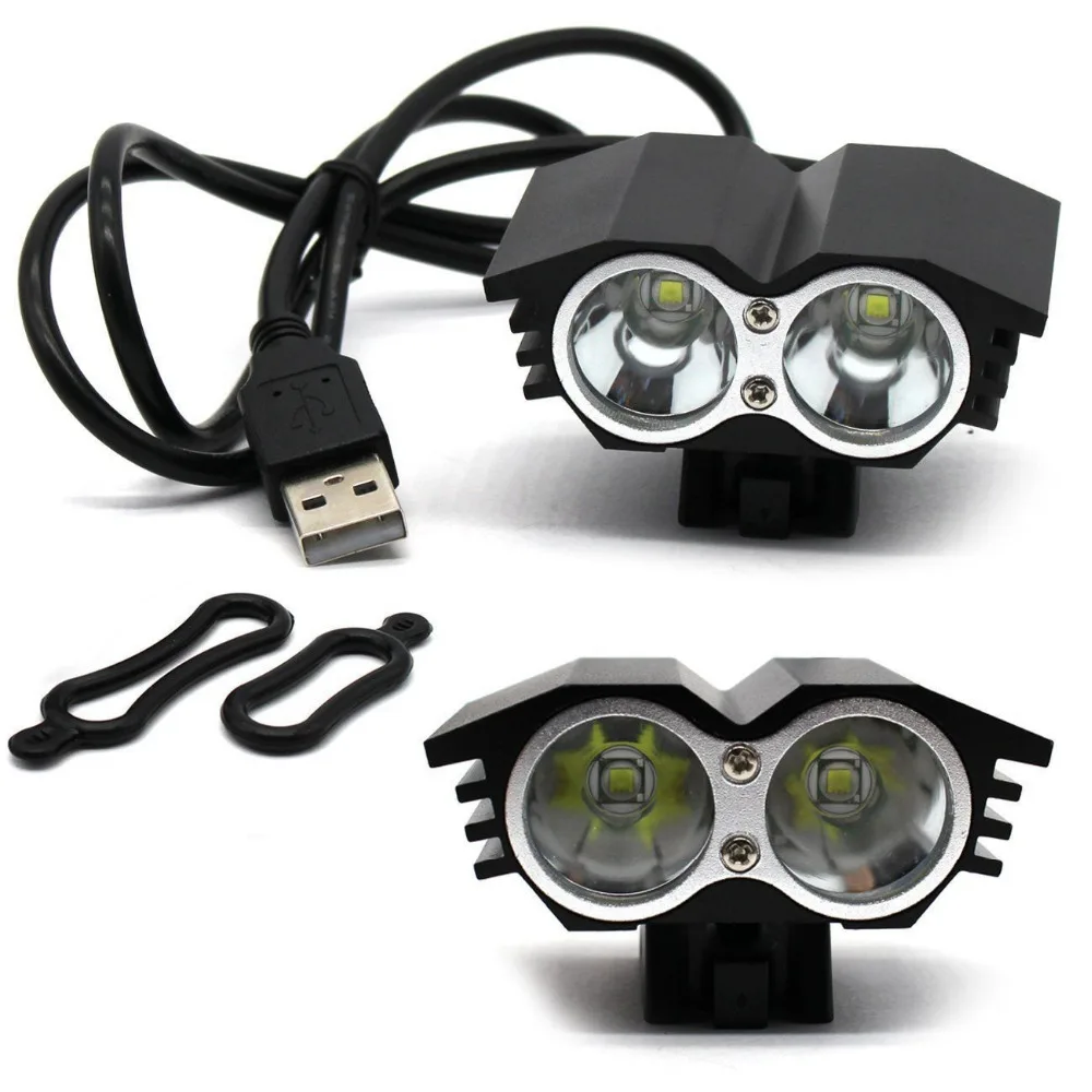 Велосипедный фонарь светодиодный 5 лм XM L T6|luces led bicicleta usb|luces bicicletaled |