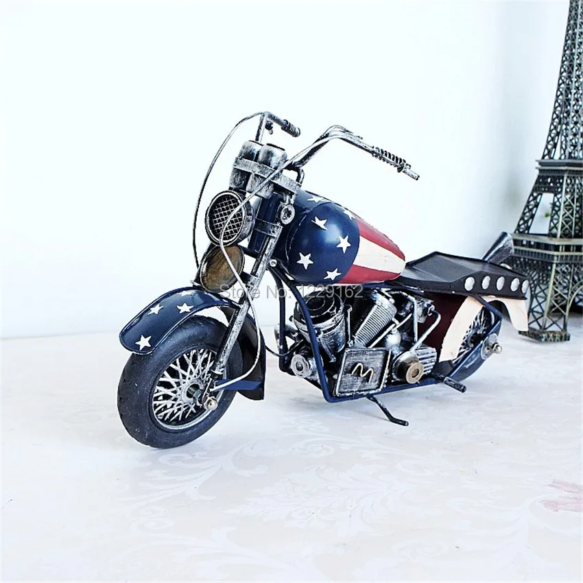 

New Fashion American style Retro metal craft vintage handmade motorcycle model toy pub/home decoration Promotion/business gift