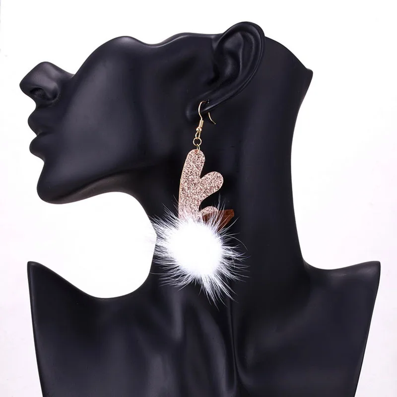 

Christmas Drop Earrings Women Trendy Classic Animal Shinny Red Deer Bow tie Christmas Festival Gifts for Girl 2018 Wholesale V3