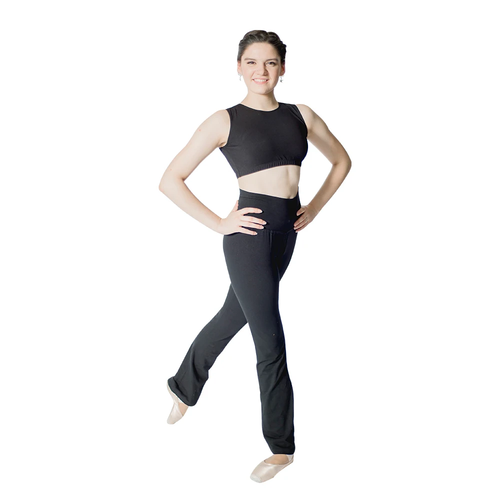 

Ladies Girls Black Dance Crop Tops with Keyhole Back More than 10 colors 10 sizes Available