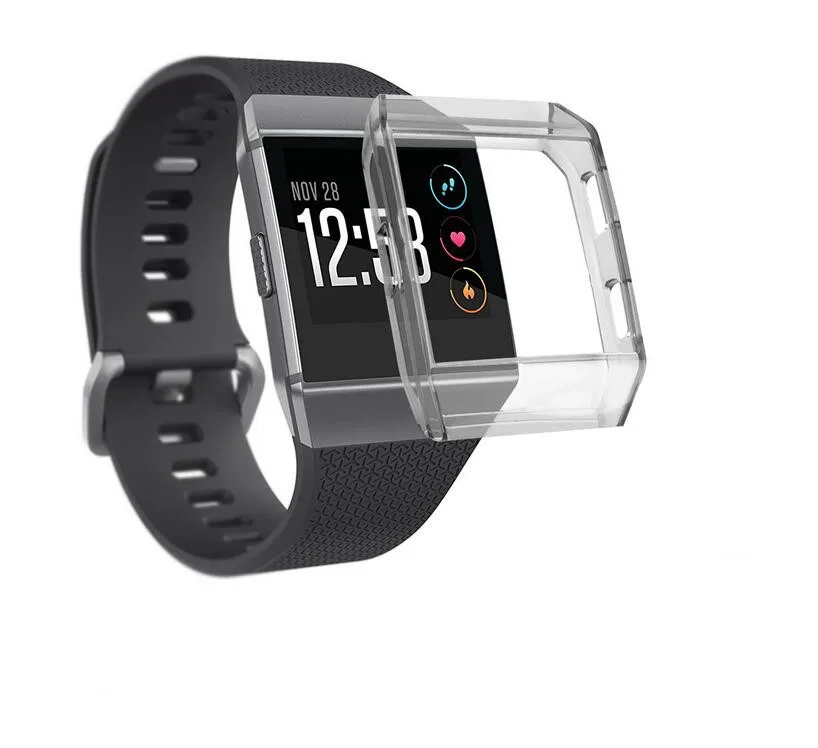 100 шт для Fitbit Ionic чехол, аксессуары из Уретанового термопластика Защитный чехол рамка крышка оболочка для Fitbit Ionic Смарт часы