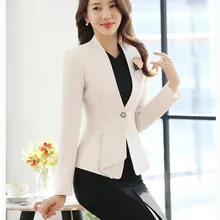 Модная новинка, абрикосовая рабочая одежда, костюмы для женщин, профессиональные блейзеры с пиджаками и платьем, женские офисные комплекты одежды