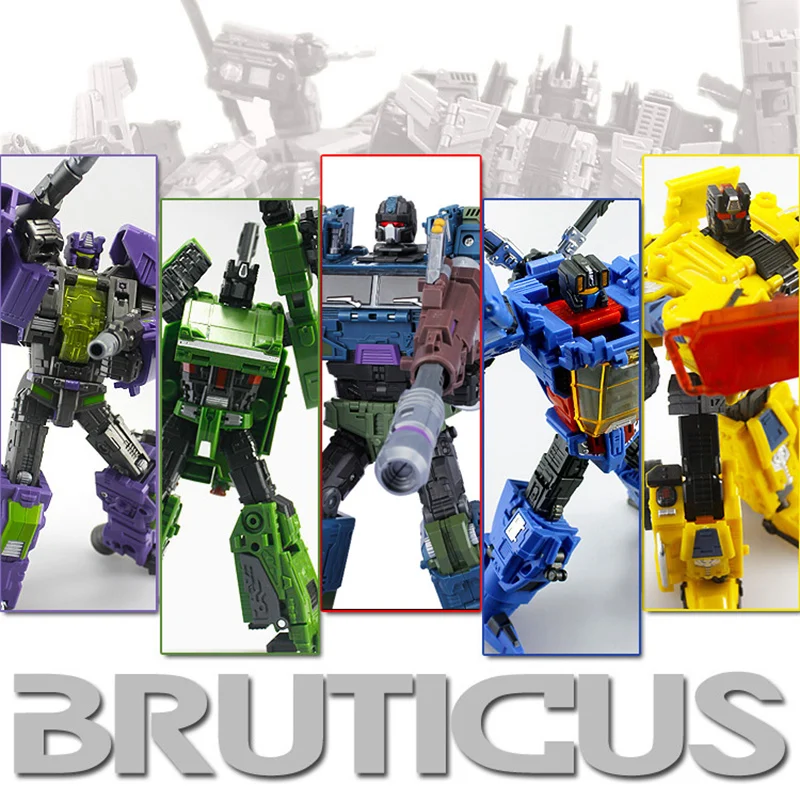 Трансформация WB стиль MBD Bruticus членов-натиск Blastoff Vortex Brawl Swindle 5в1 TF Рисунок Коллекция мальчик Робот Игрушки