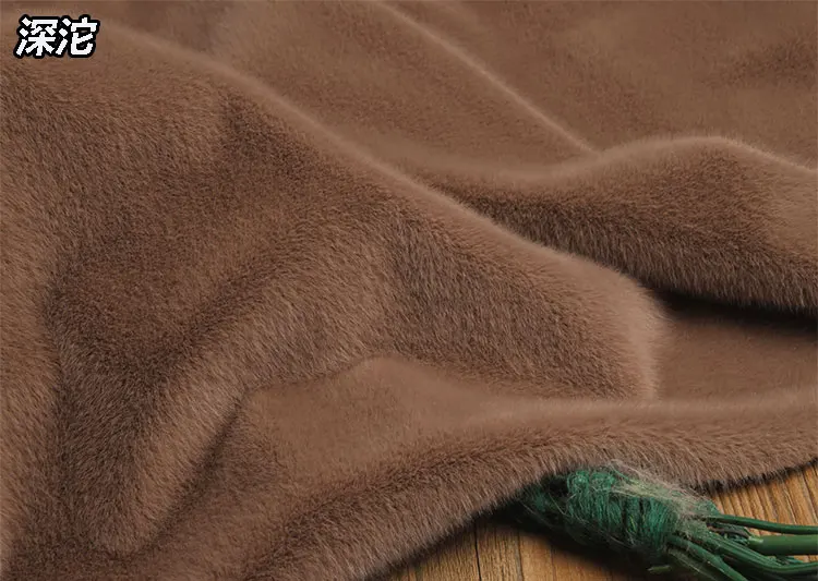 Искусственный мех норки, бархатная ткань из кроличьего меха, осенняя и зимняя одежда из искусственного меха, 160 см* 50 см/шт