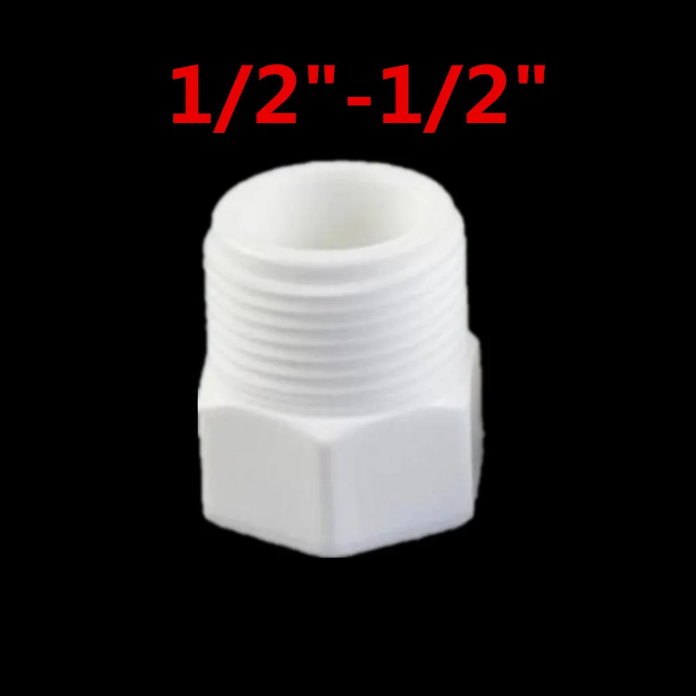 Plastic hose pipe fittings F/M 1/2" 3/4" PT male to female thread hex bushing pipe fittings adapter pipe fitting hose pipe fitting tee adapter