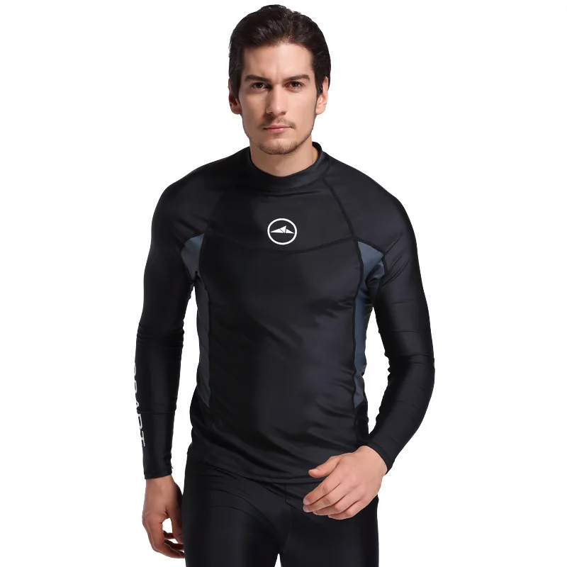 Sbart 2017 Mens Rash guard Long Sleeves Swimwear Surf Clothing Diving