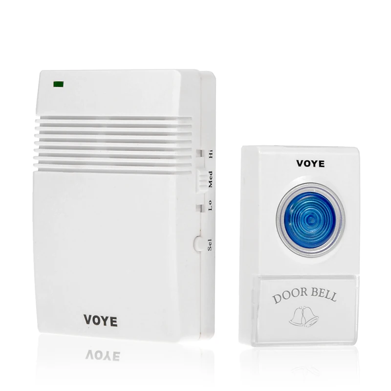 Wireless Digital Door Bell Flashing light LED Doorbell 38 Chimes Music